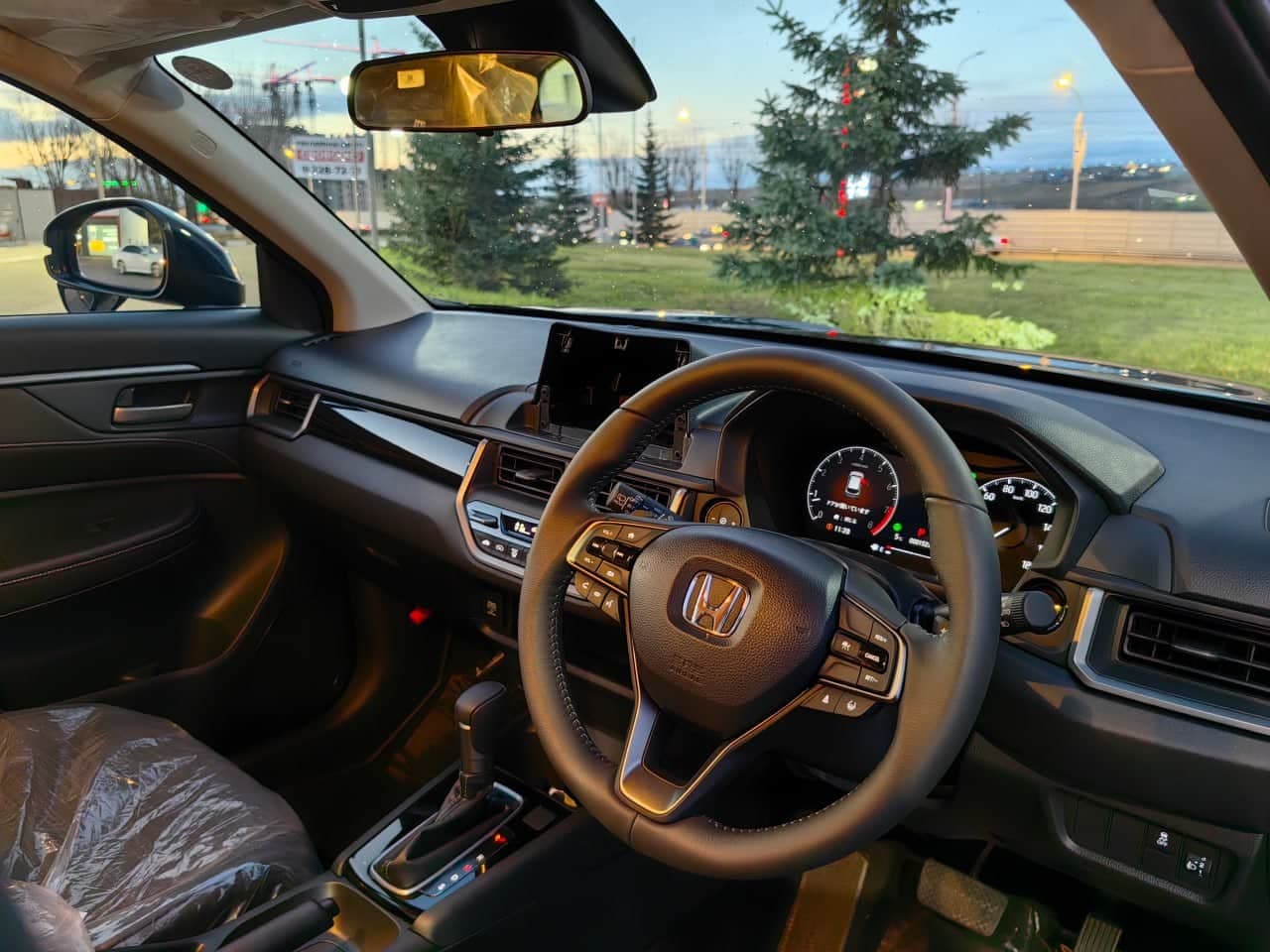 Premium car interior dashboard